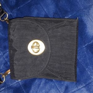 Baggallini Black Nylon Wallet (WOC) With Crossbody strap